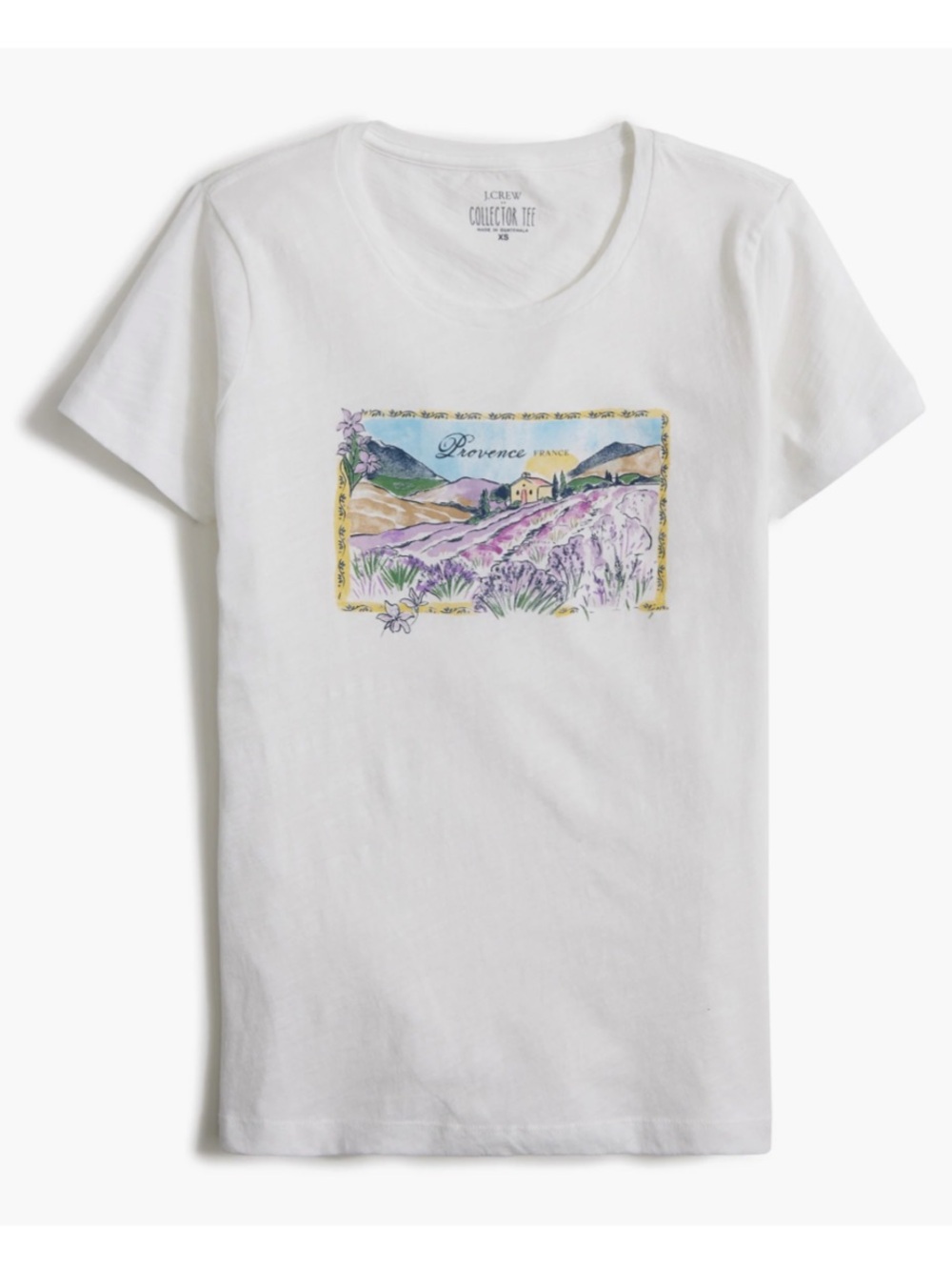 J Crew Top L Provence France White